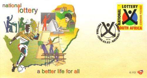 South Africa - 2000 Lottery FDC 6.113