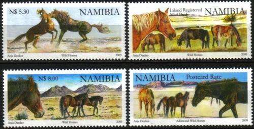 Namibia - 2009 Wild Horses of Namibia Set incl. Additional Value MNH SACC 664-666 & 673