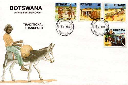 Botswana - 1984 Traditional Transport FDC