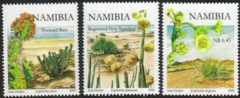 Namibia - 2008 Euphorbias Original Printing Set MNH