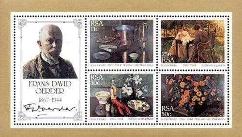 South Africa - 1985 Frans Oerder Paintings MS MNH SACC 586