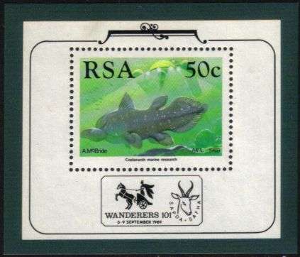 South Africa - 1989 Coelacanth Philatelic Foundation MS MNH SACC 694a