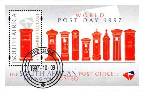 South Africa - 1997 World Post Day MS Used SACC 1068 (1063)