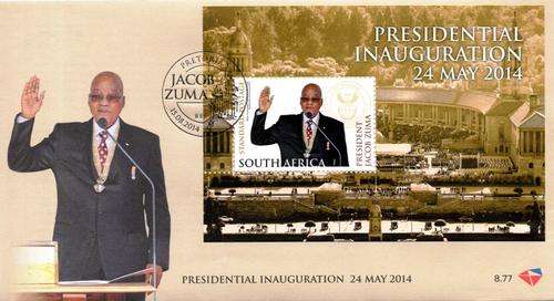 South Africa - 2014 Presidential Inauguration Zuma FDC 8.77