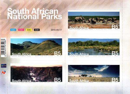 South Africa - 2014 National Parks Sheet MNH