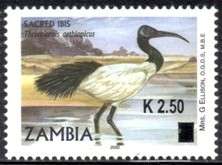 Zambia - 2014 Ibis K2.50 Overprint MNH
