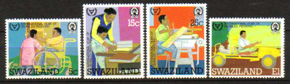 Swaziland - 1981 Year of the Disabled Set MNH SG 389-392