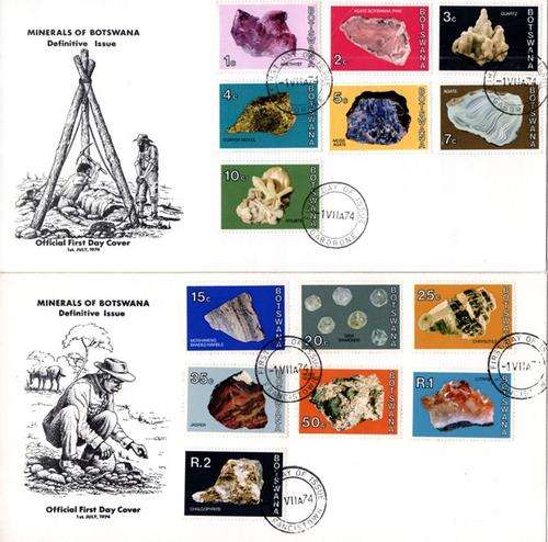 Botswana - 1974 Minerals FDC Set