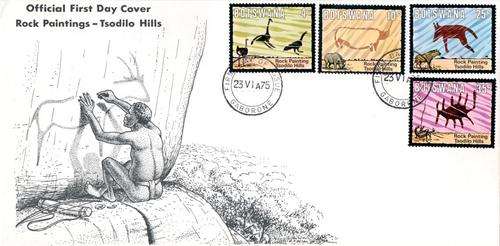 Botswana - 1975 Rock Paintings FDC