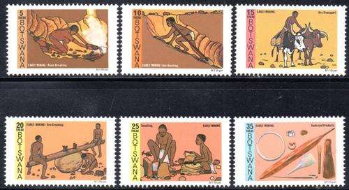 Botswana - 1980 Early Mining Set MNH SG 462-467