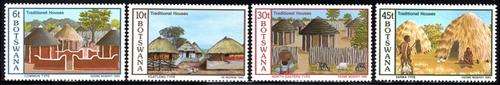 Botswana - 1982 Traditional Houses Set MNH SG 511-514