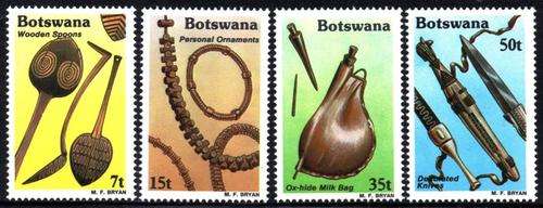 Botswana - 1983 Traditional Artifacts Set MNH SG 545-548