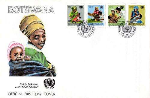 Botswana - 1987 UNICEF Child Survival Campaign FDC