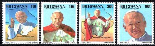 Botswana - 1988 Papal Visit Set MNH SG 657-660