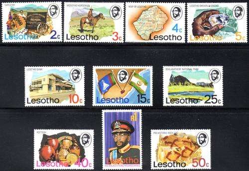 Lesotho - 1976 Definitive Set MNH SG 300-309