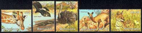 Botswana - 2003 Wetlands 4 Limpopo Set SG 1009-1013