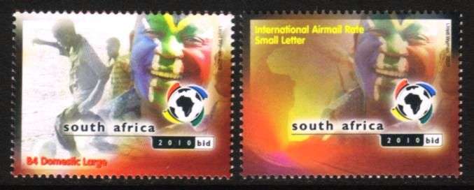 South Africa - 2003 World Cup Soccer Bid Set MNH SACC 1570-1571