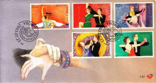 South Africa - 2003 Ballroom Dancing FDC 7.57