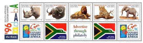 South Africa - 1996 Big Five Indaba '96 Sheet MNH SACC 946