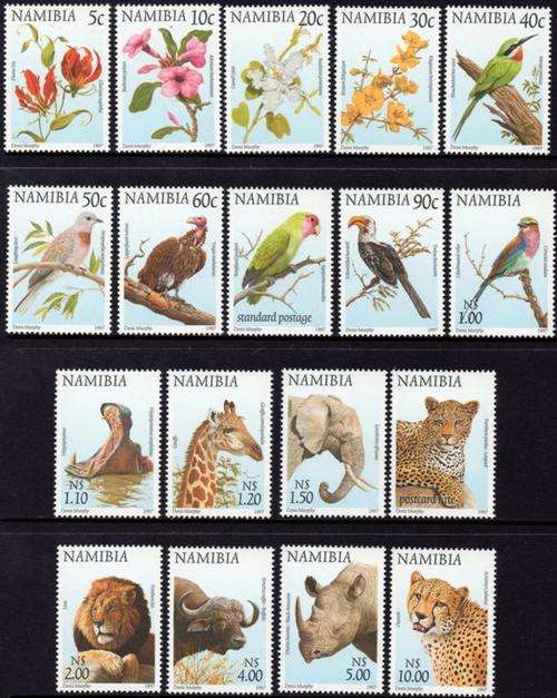 Namibia - 1997 Flora and Fauna Set MNH 206-223