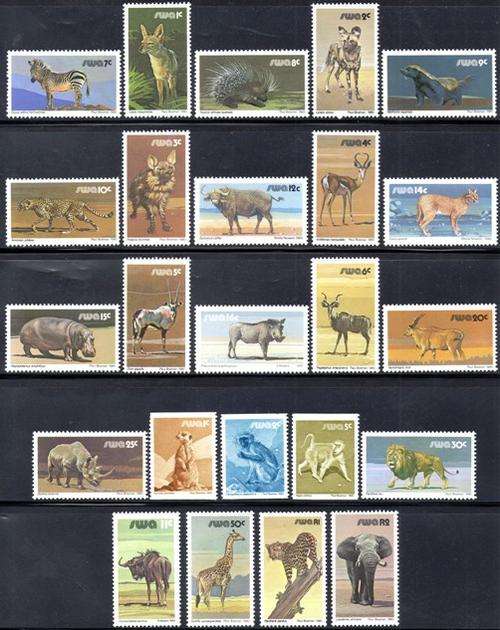 SWA - 1980 Definitive Wildlife Set incl. Additional Values MNH