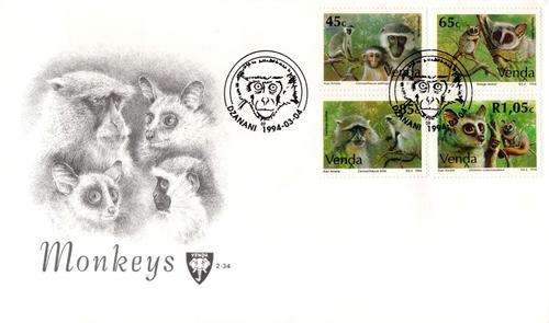 Venda - 1994 Monkeys FDC 2.34