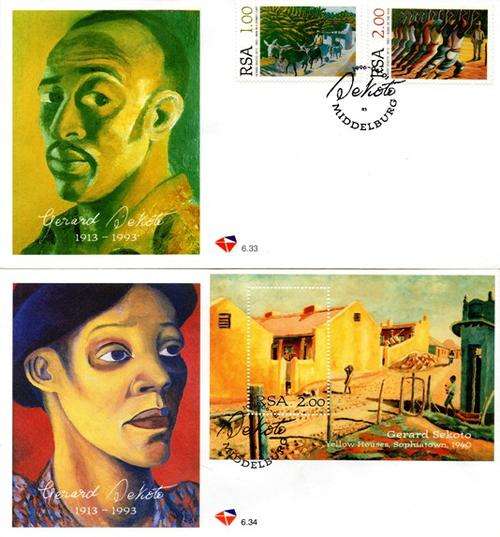 South Africa - 1996 Gerard Sekoto FDC Set 6.33 + 6.34