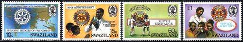 Swaziland - 1985 80th Anniversary of Rotary International Set MNH SG 477-480