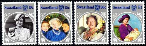 Swaziland - 1985 Queen Mother Set MNH SG 486-489