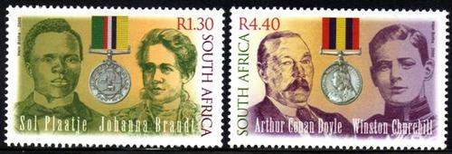 South Africa - 2000 Anglo-Boer War Writers Set MNH SACC 1291-1292