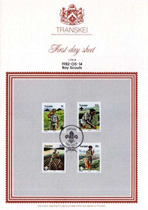 Transkei - 1982 75th Anniversary of Boy Scouts FDS 1.26.6