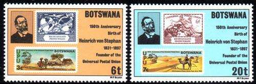 Botswana - 1981 Heinrich von Stephan Set MNH SG 477-478