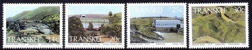 Transkei - 1986 Hydro-Electric Power Stations Set MNH SACC 191-194