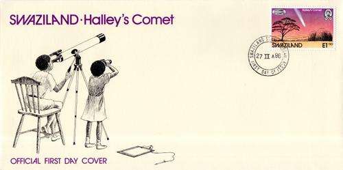 Swaziland - 1986 Halley's Comet FDC