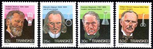 Transkei - 1985 Heroes of Medicine (4th series) Set MNH SACC 177-180