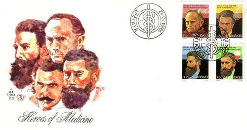 Transkei - 1984 Heroes of Medicine (3rd series) FDC 2.2