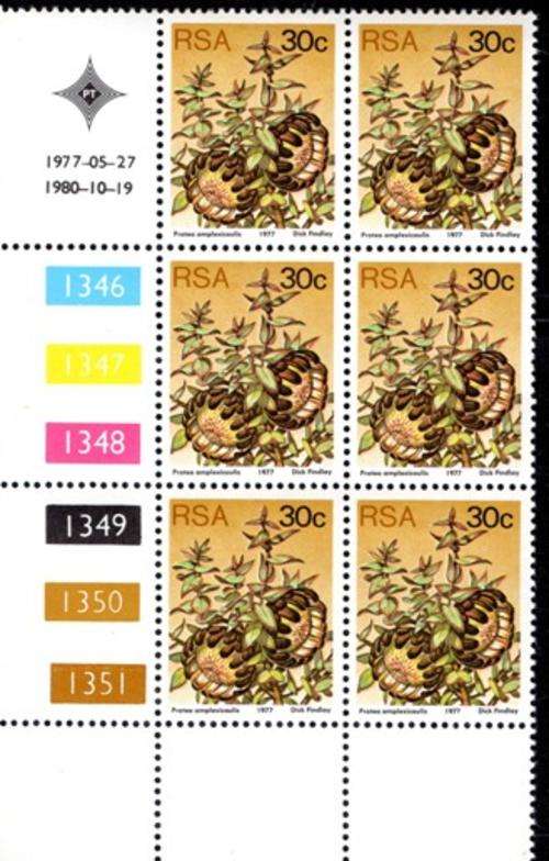 South Africa - 1980 Proteas 30c perf 14 Control Block (1980.10.19) MNH SACC 431a