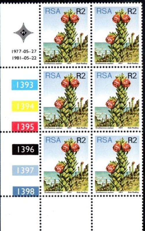 South Africa - 1981 Proteas R2 perf 14 Control Block (1981.05.22) MNH SACC 434a