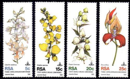South Africa - 1981 Orchid Conference Set MNH SACC 502-505