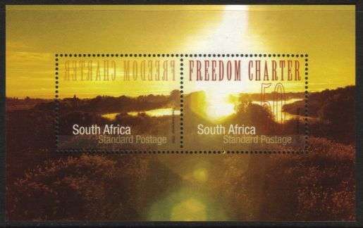South Africa - 2005 50th Anniv of Freedom Charter MS MNH SACC 1718