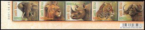 South Africa - 2001 Big Five Set MNH SACC 1363-1367