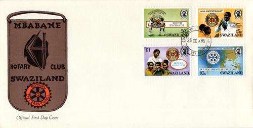 Swaziland - 1985 80th Anniversary of Rotary International FDC