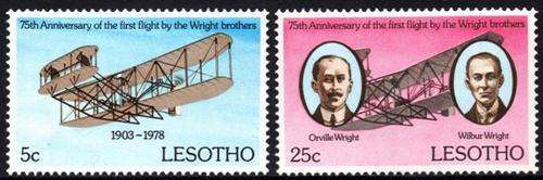 Lesotho - 1978 75th Anniversary of Powered Flight Set MNH SG 361-362