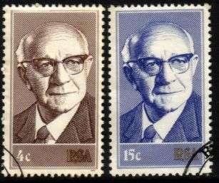 South Africa - 1975 President Diederichs Set Used SACC 381-382