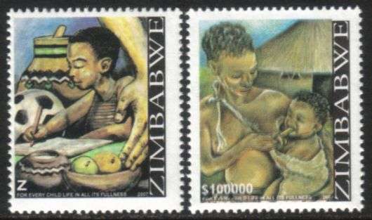 Zimbabwe - 2007 Child Health Set MNH