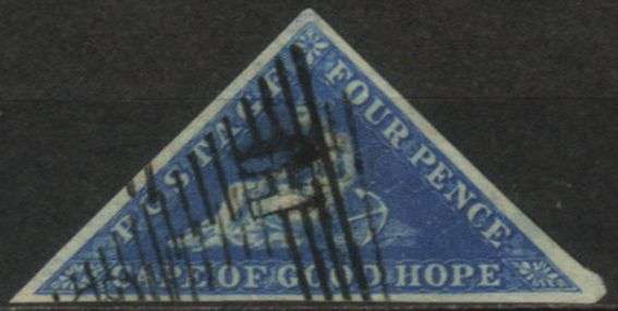 Cape of Good Hope - 1853 4d Triangle Used SACC 2