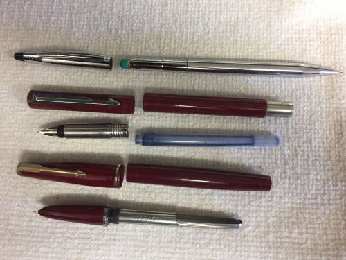 Parker Fountain Pens and Cross Pencil