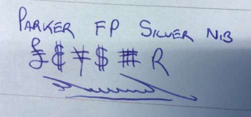 Parker Fountain Pen ¿ Silver Nib