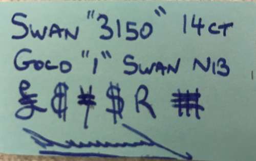 Pen Swan Lever Filler England 14ct Swan 1 Nib