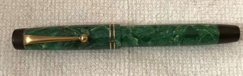 Pen Fountain Pen Button Filler 14ct Gold Nib